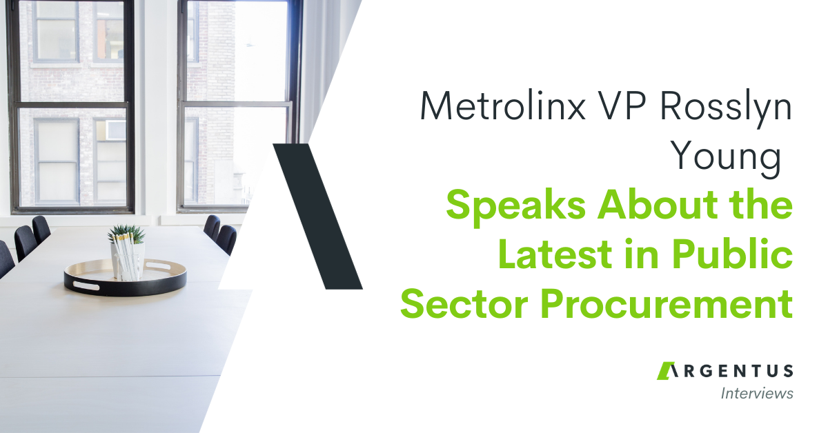 Metrolinx VP Rosslyn Young Speaks About The Latest in Public Sector Procurement