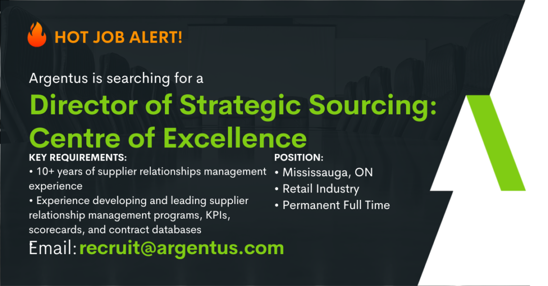 Director of Strategic Sourcing — Centre of Excellence