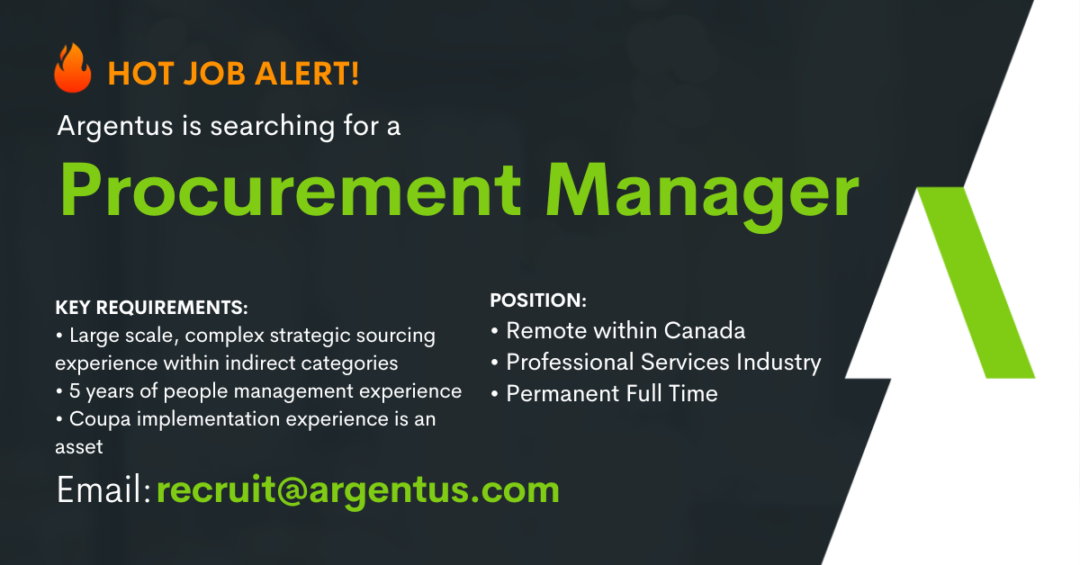Procurement Manager – Remote within Canada