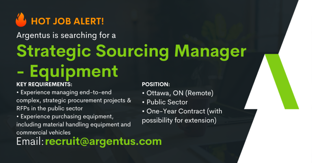 Strategic Sourcing Manager – Equipment
