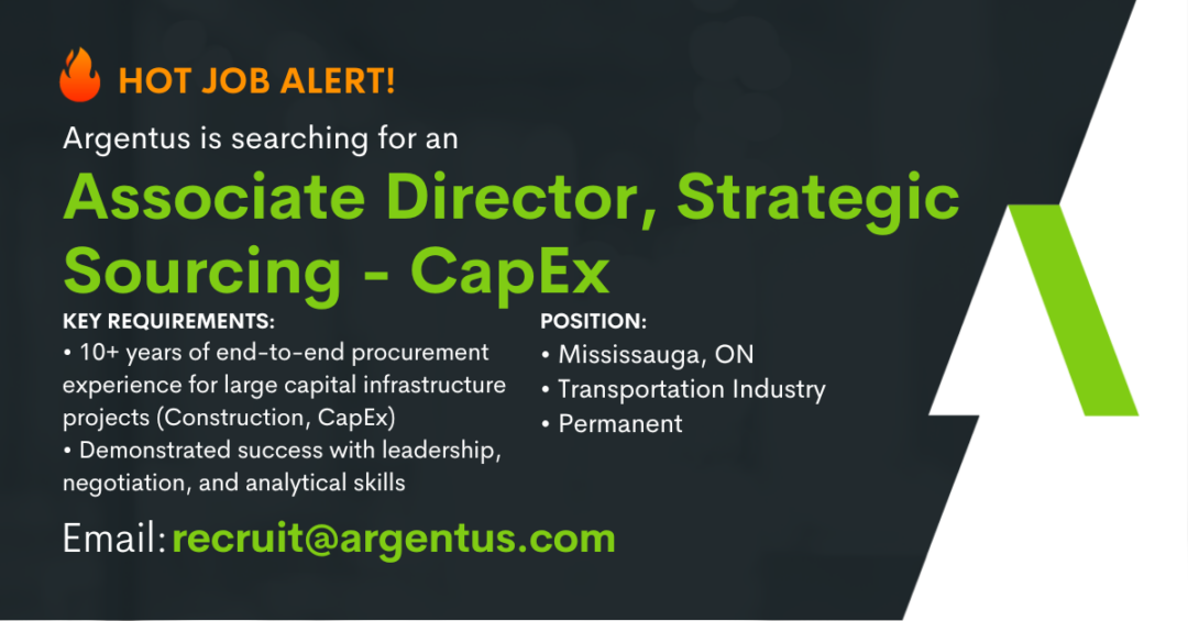 Manager, Strategic Sourcing – CapEx