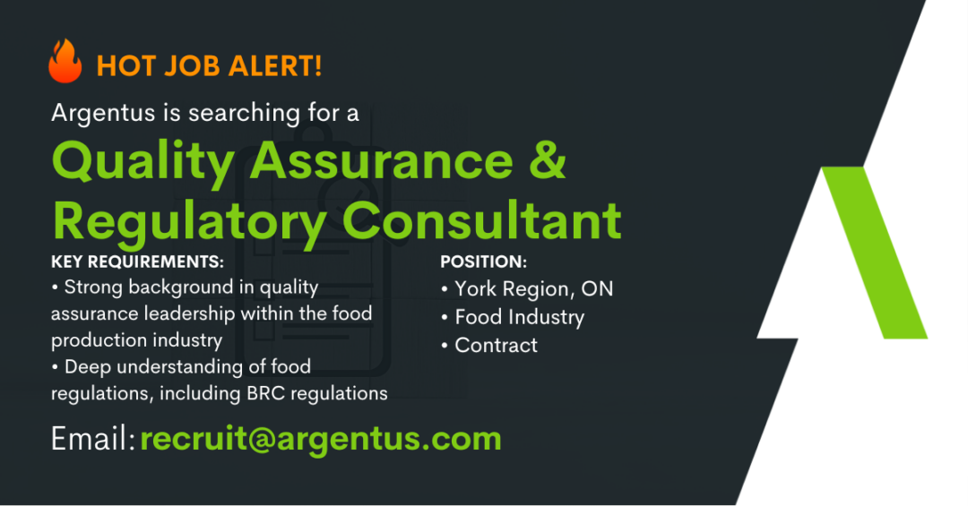 Quality Assurance & Regulatory Consultant