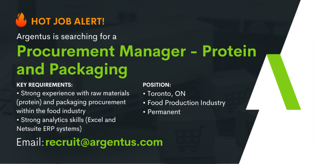 Procurement Manager – Protein and Packaging