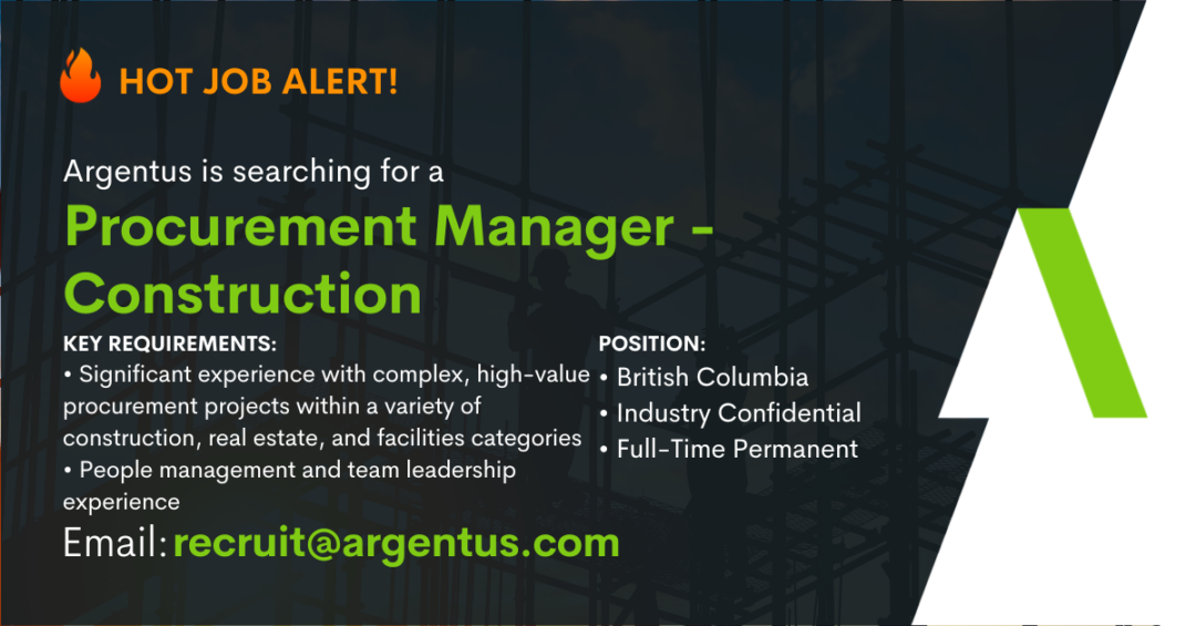 Procurement Manager – Construction